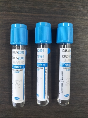 Tubos de coagulación superior azul PT APTT Citrato de sodio Tubos médicos para recolección de sangre
