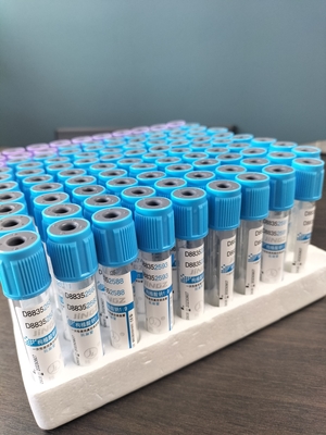 Prueba de laboratorio de citrato de sodio de vacío de recolección de sangre PT tubo con tapa azul