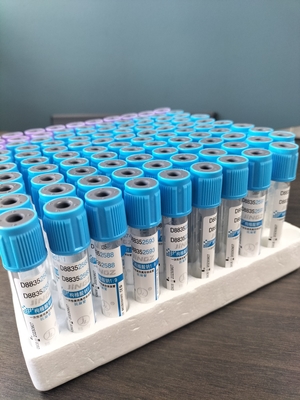 Prueba de vidrio PET personalizado para uso médico Citrato de sodio 3,2% Tubo PT 2-10 ml Tubo de recolección de sangre al vacío