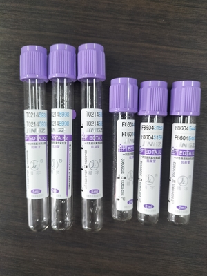 16*100 mm Diámetro K2 tubo EDTA con capacidad de 1 ml-10 ml de plástico/vidrio
