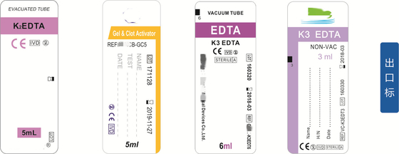 Compatibilidad universal Etiquetas de tubos sanguíneos impermeables extraíbles