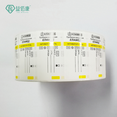 Etiqueta impermeable para el tubo de recolección de sangre para uso médico.