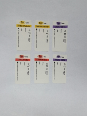 Etiquetas personalizadas de tubos de sangre con código de barras