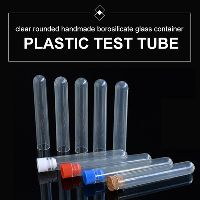 Tubo PET para tubos de ensayo de sangre 13*75mm 13*75mm 16*100mm tubo de ensayo transparente