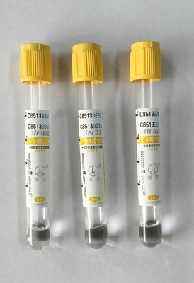 Tubo de recogida de sangre con vacío médico JINGZ 2-10 ml Tubo activador de coágulos de gel con tapa amarilla