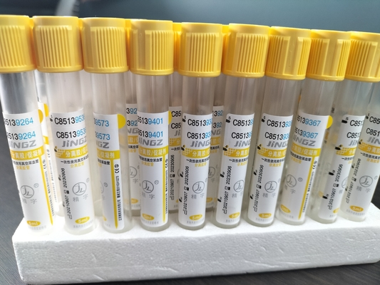 Gel médico y activador de coágulos tubos de sangre dorados con CE 2ml-10ml