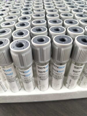 Tubo de glucosa con tapa gris de 2 ml a 10 ml para recolección de sangre médica