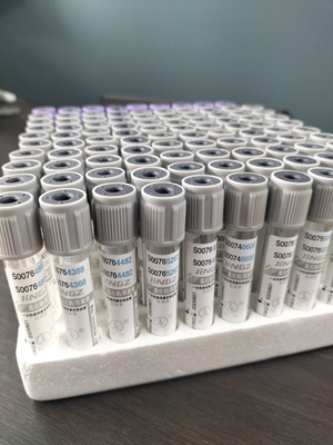 Tubo de glucosa con tapa gris de 2 ml a 10 ml para recolección de sangre médica