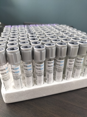 Tubo de glucosa con tapa gris de 2 ml a 10 ml para recolección de sangre médica