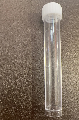 Tubo de ensayo plano de tapa blanca 10 ml 16*100 mm para el transporte de muestras de laboratorio