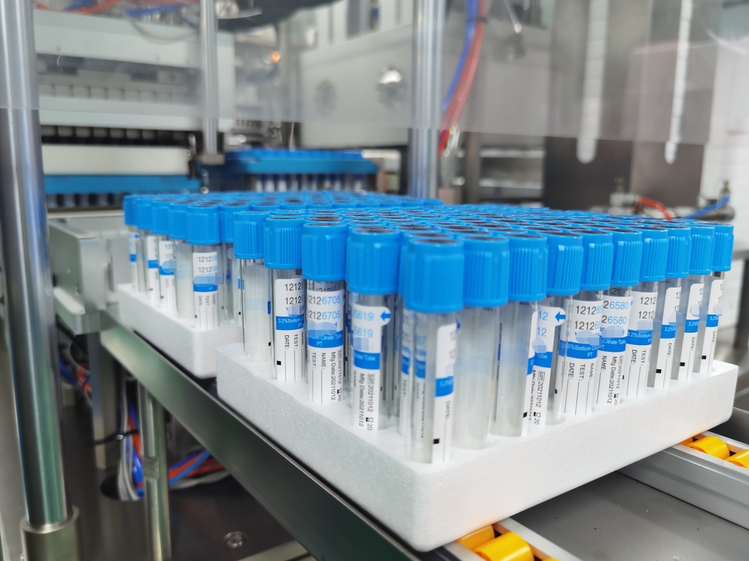Prueba de vidrio PET personalizado para uso médico Citrato de sodio 3,2% Tubo PT 2-10 ml Tubo de recolección de sangre al vacío
