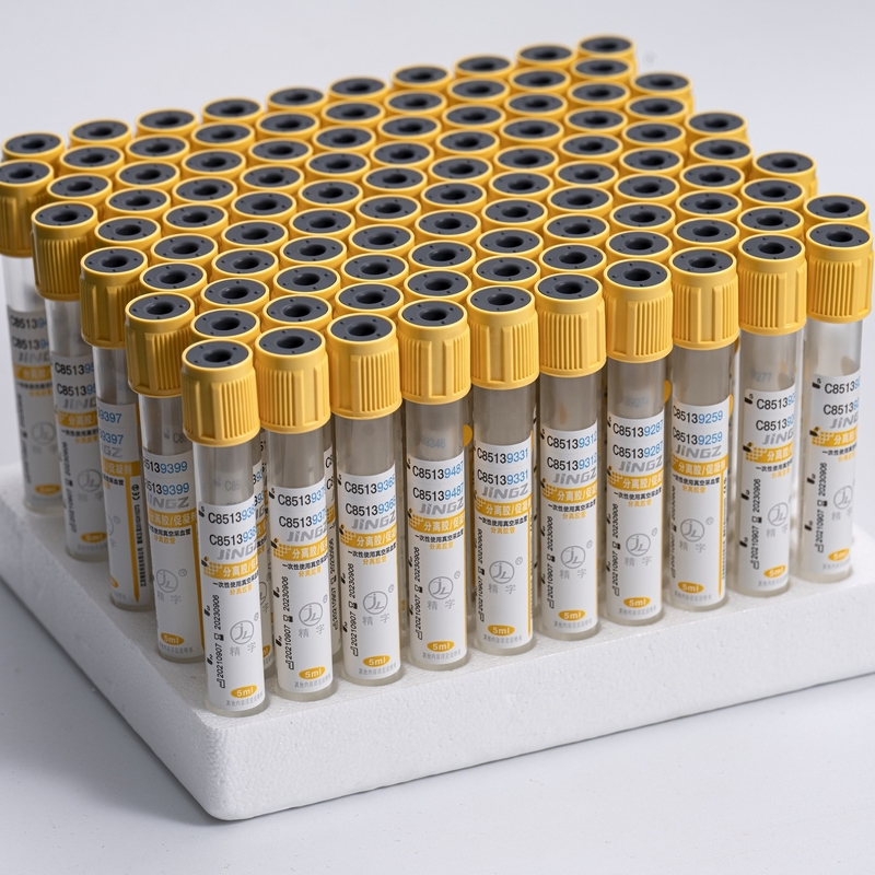 vacío de cristal del tubo del activador del coágulo del gel de la separación del tubo de ensayo 13*100m m del gel de 4ml 8ml