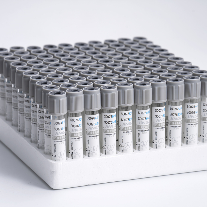 Vidrio de tubo del azúcar del tubo de la colección de la sangre del fluoruro de Grey Cap Vacuum Glucose Tube o ANIMAL DOMÉSTICO