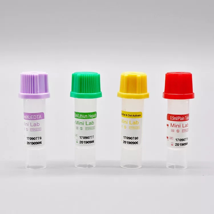 Tubos micro del EDTA de los recién nacidos 0.25ml para los accesorios médicos de la colección de la sangre del niño