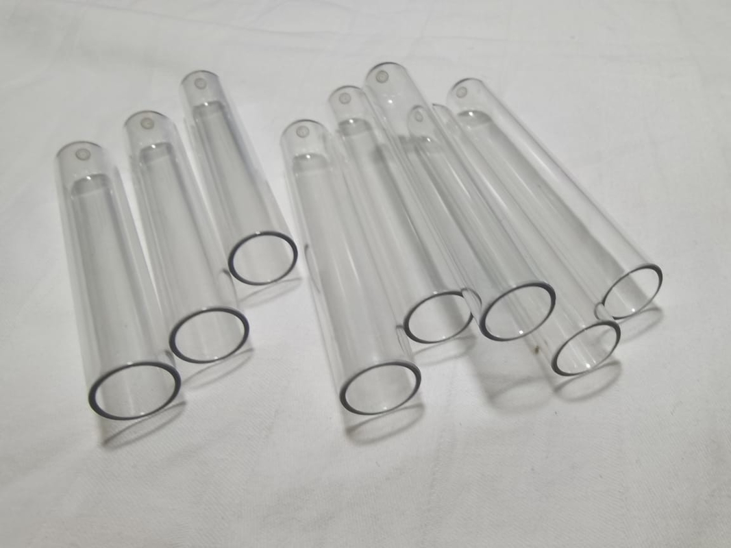 Tubo PET para tubos de ensayo de sangre 13*75mm 13*75mm 16*100mm tubo de ensayo transparente